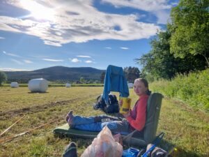 Read more about the article Day 78 – Sover på åkern (Sleeping in the field)