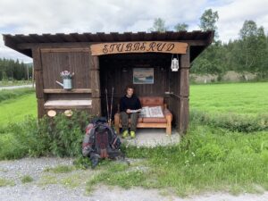 Read more about the article Day 77 – Beitedyr og busskur (Grazing animals and bus shelter)